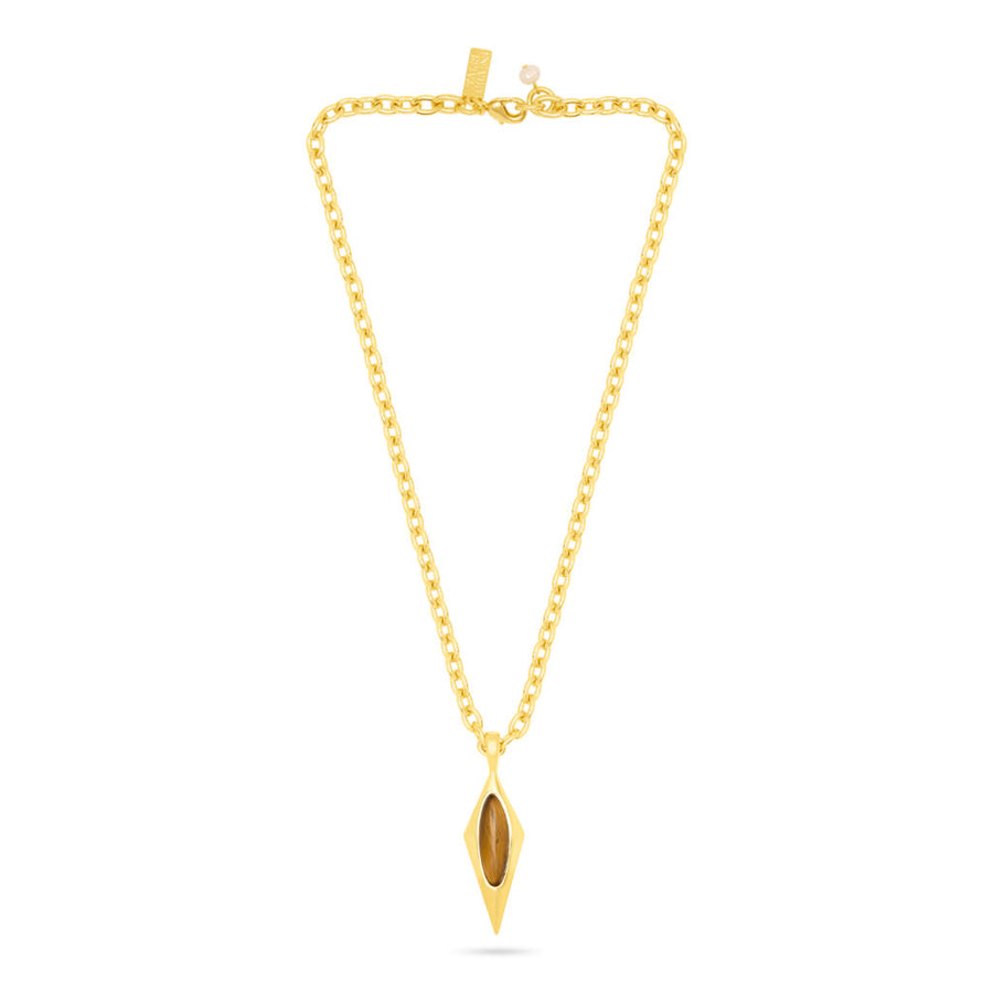 Talis Chains Oval Kite Pentant necklace Tigers eye