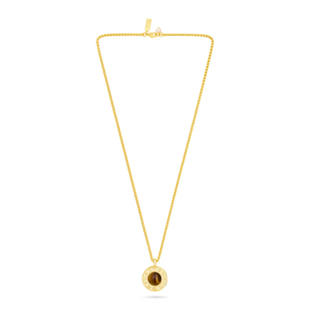 Talis Chains Zodiac Pentant necklace tigers eye