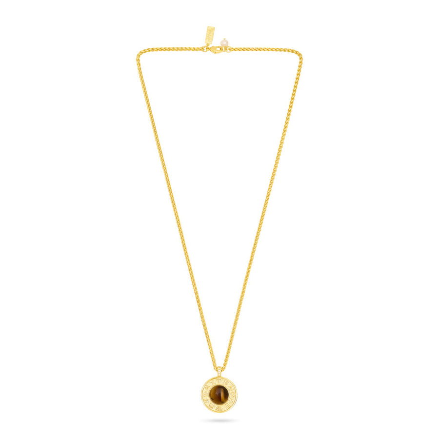 Talis Chains Zodiac Pentant necklace tigers eye