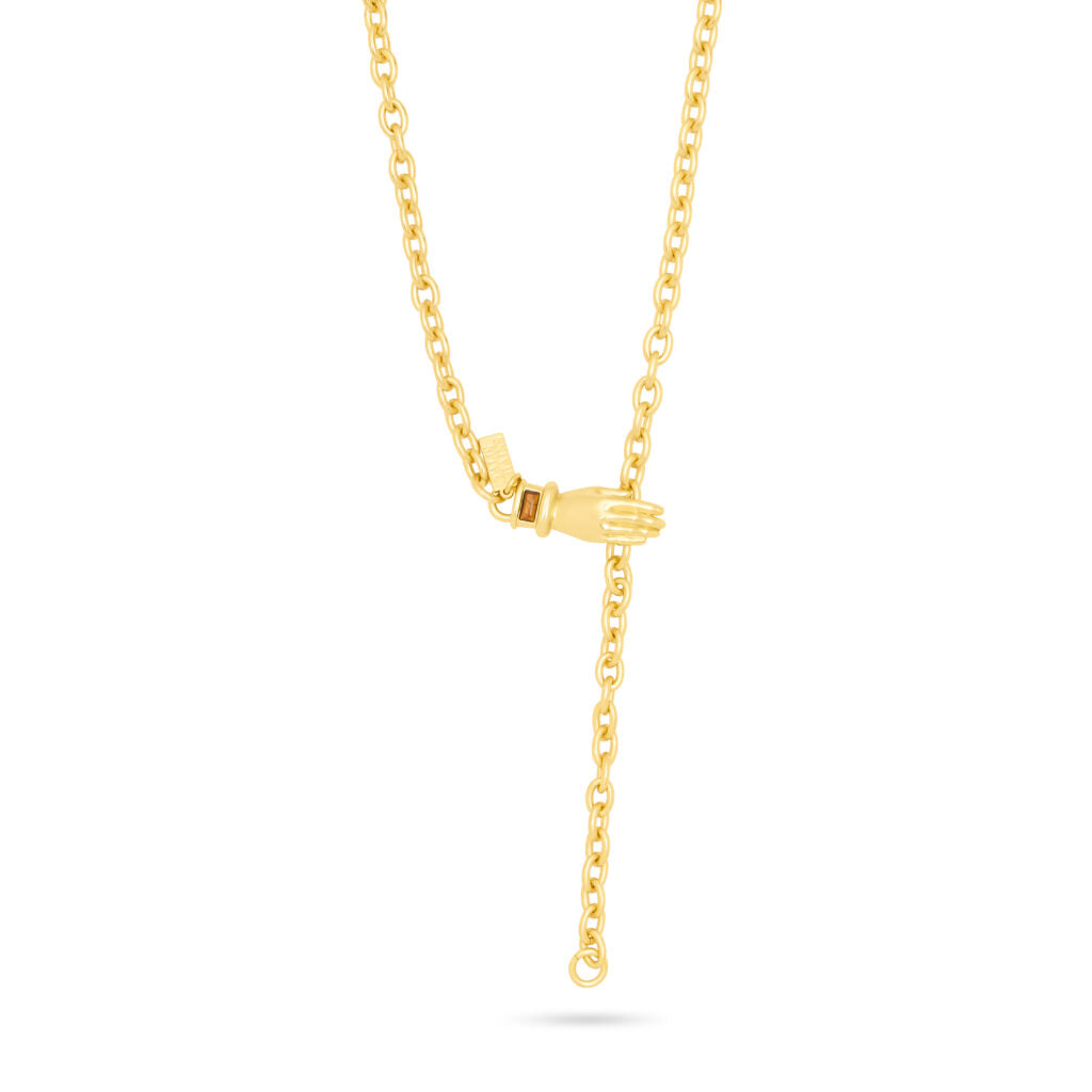 Talis Chains Wrap Chain necklace Tigers eye 85cm