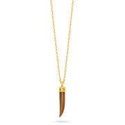 Talis Chains Tusk Pendant necklace Smokey quartz