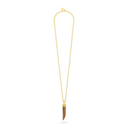 Talis Chains Tusk Pendant necklace Smokey quartz