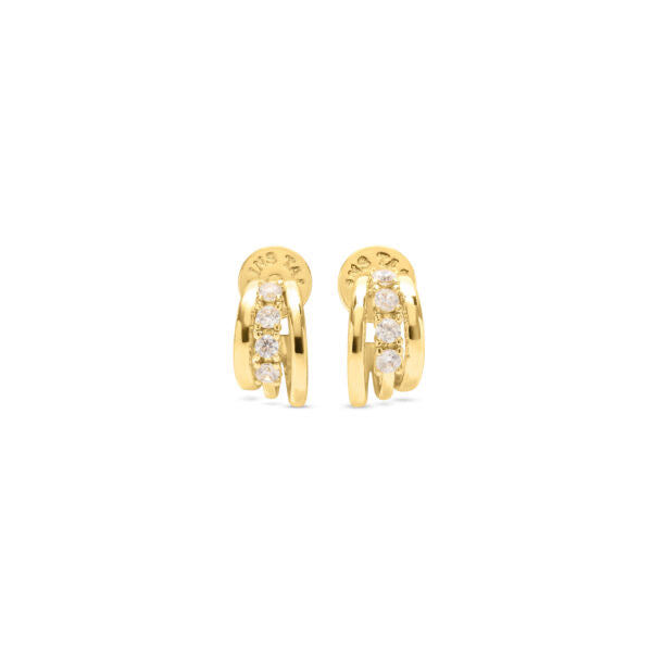 Talis Chains Mini Claw earrings CZ