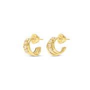 Talis Chains Mini Claw earrings CZ