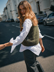 Mos Mosh MMEsti knit vest rosin