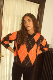 Culture CUargyle pullover orange