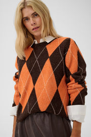 Culture CUargyle pullover orange