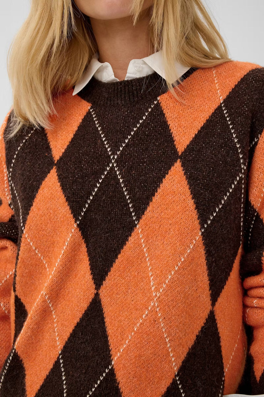 Culture CUargyle pullover orange