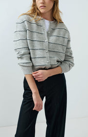 Yaya 01-010168 Knitted Striped cardigan