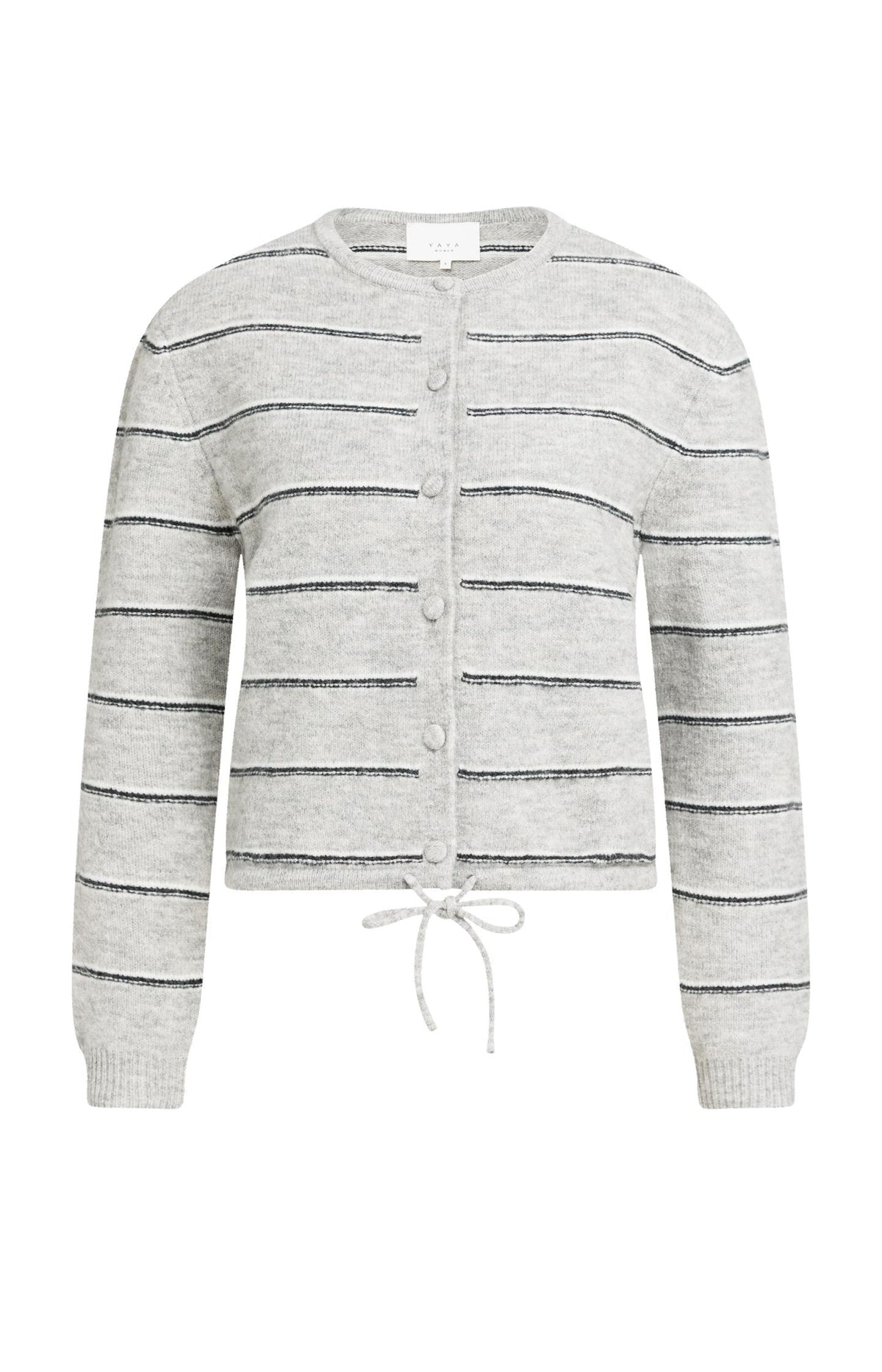 Yaya 01-010168 Knitted Striped cardigan