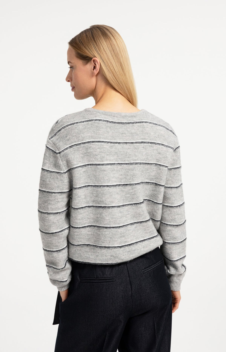 Yaya 01-010168 Knitted Striped cardigan