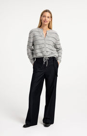 Yaya 01-010168 Knitted Striped cardigan