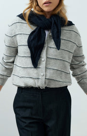 Yaya 01-010168 Knitted Striped cardigan