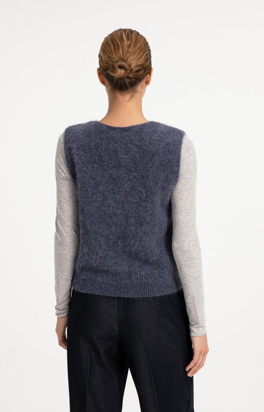 Yaya 01-000635 Spencer with deep v neck