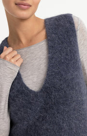 Yaya 01-000635 Spencer with deep v neck