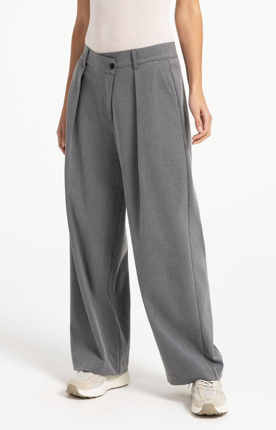 Yaya 01-30126 Woven wide leg trousers