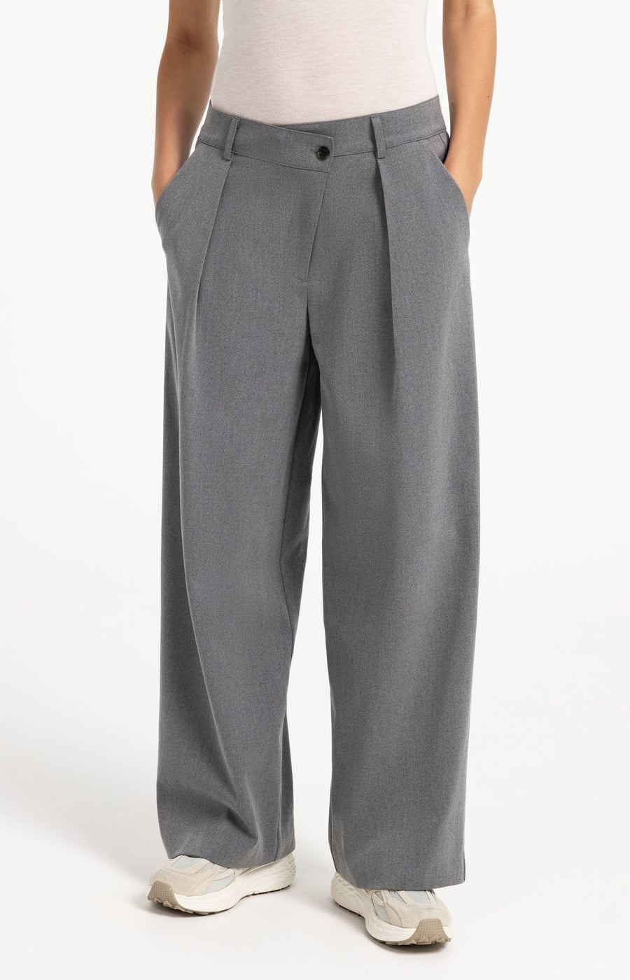 Yaya 01-30126 Woven wide leg trousers