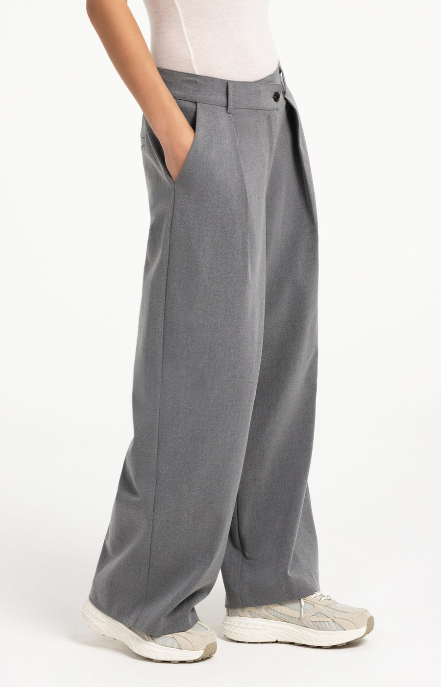 Yaya 01-30126 Woven wide leg trousers