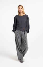 Yaya 01-30126 Woven wide leg trousers
