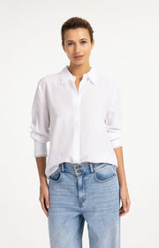 Yaya 01-201247 blouse with collar detail