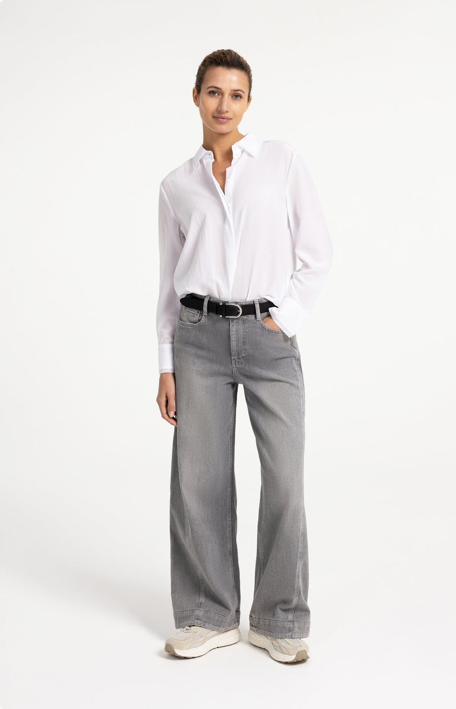 Yaya 01-201247 blouse with collar detail