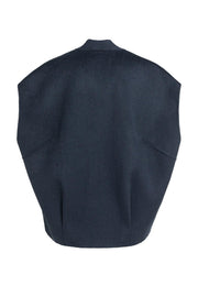 Yaya 02-021010 oversized woolmix woven bodywarmer