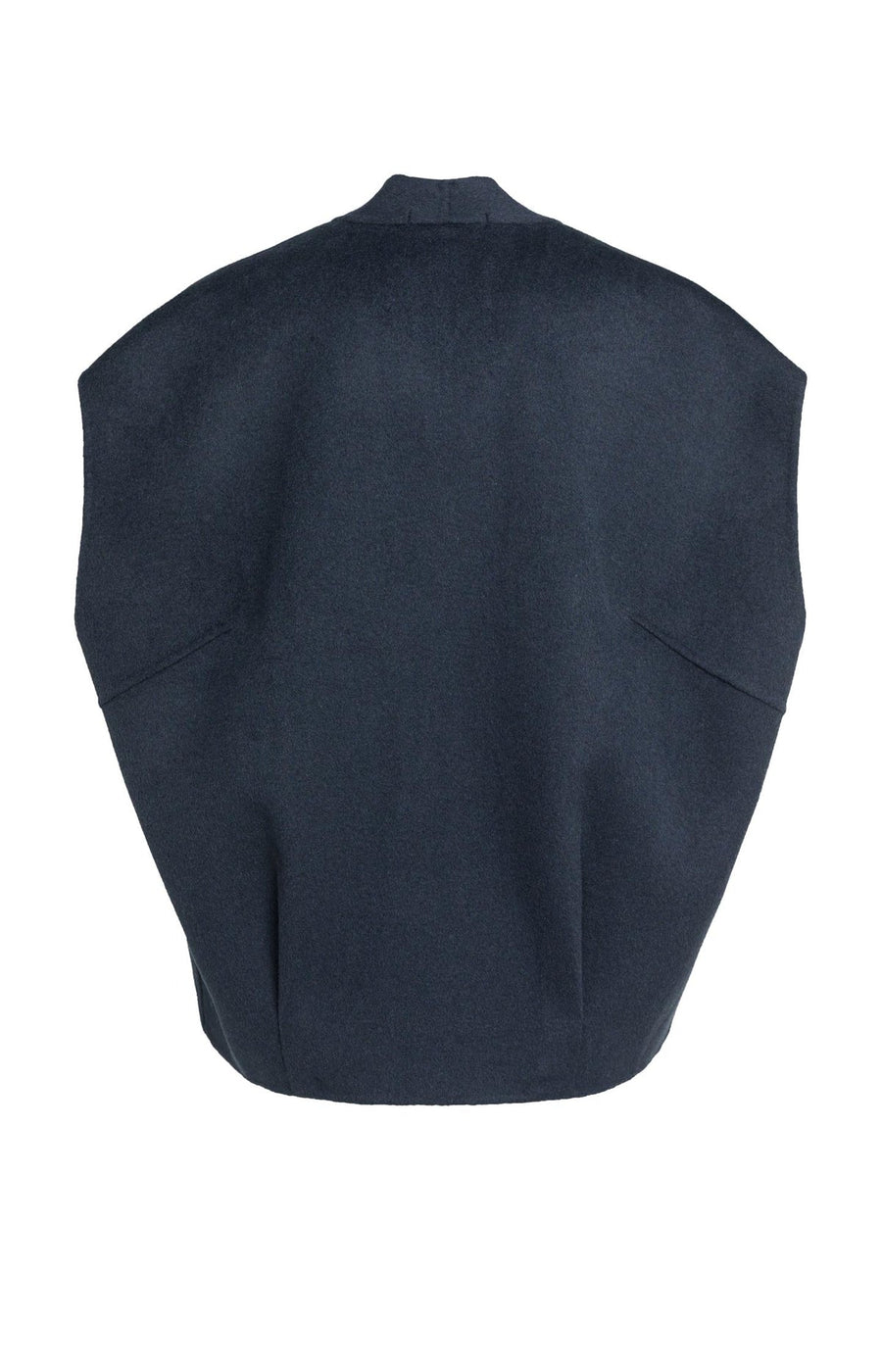 Yaya 02-021010 oversized woolmix woven bodywarmer