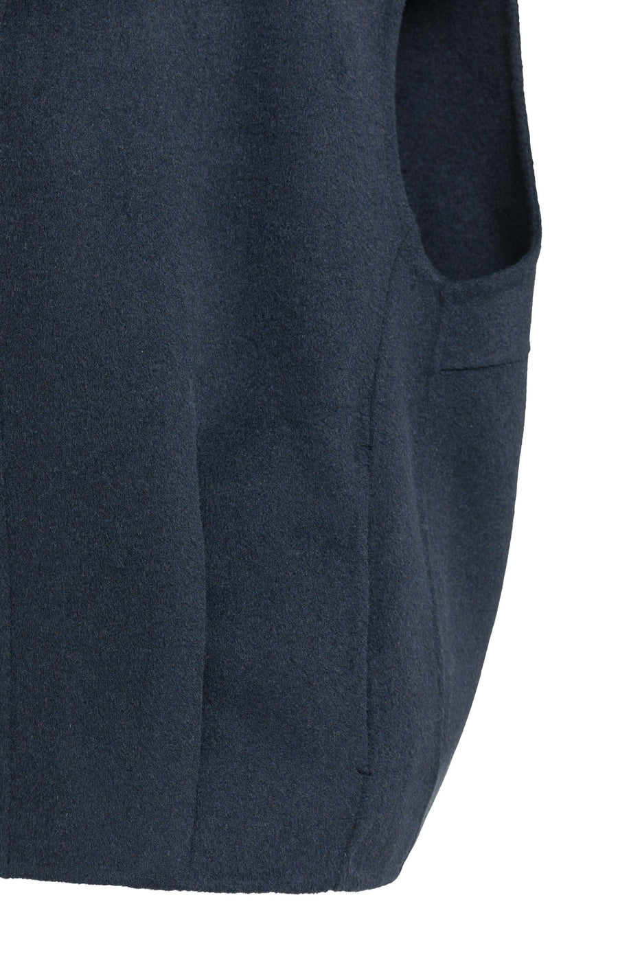Yaya 02-021010 oversized woolmix woven bodywarmer