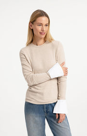 Yaya 01-70941 Jersey top with removable cuff