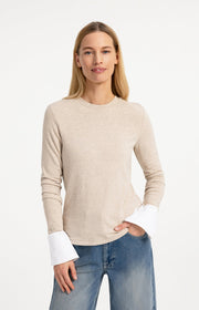 Yaya 01-70941 Jersey top with removable cuff