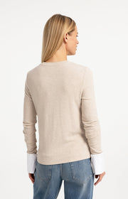 Yaya 01-70941 Jersey top with removable cuff
