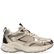 Maruti 66.1810.01 Novi leather gold chunky trainer