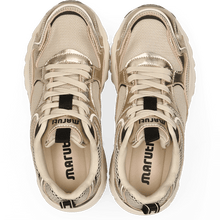 Load image into Gallery viewer, Maruti 66.1810.01 Novi leather gold chunky trainer
