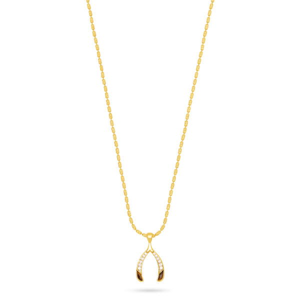 Talis Chains Wish bone necklace