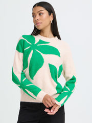 BYOUNG BYomea Flower jumper Green