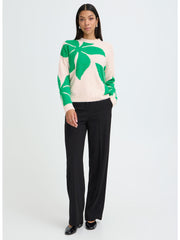BYOUNG BYomea Flower jumper Green