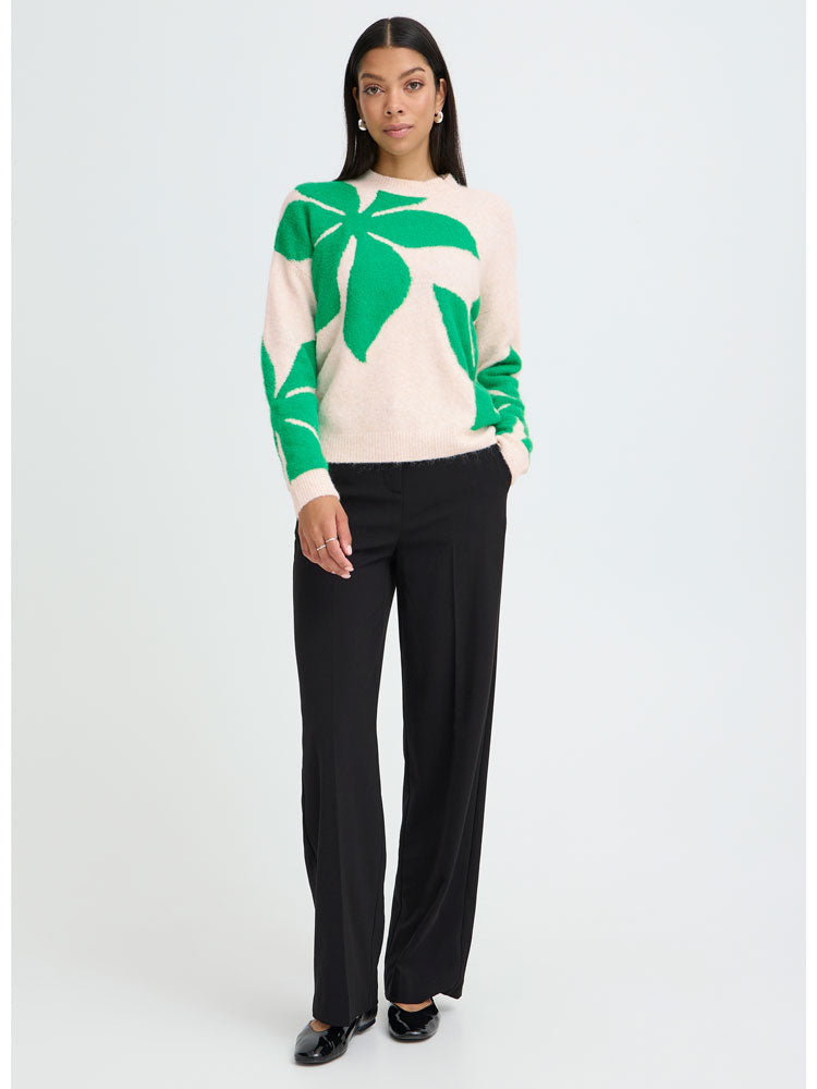 BYOUNG BYomea Flower jumper Green