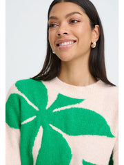 BYOUNG BYomea Flower jumper Green