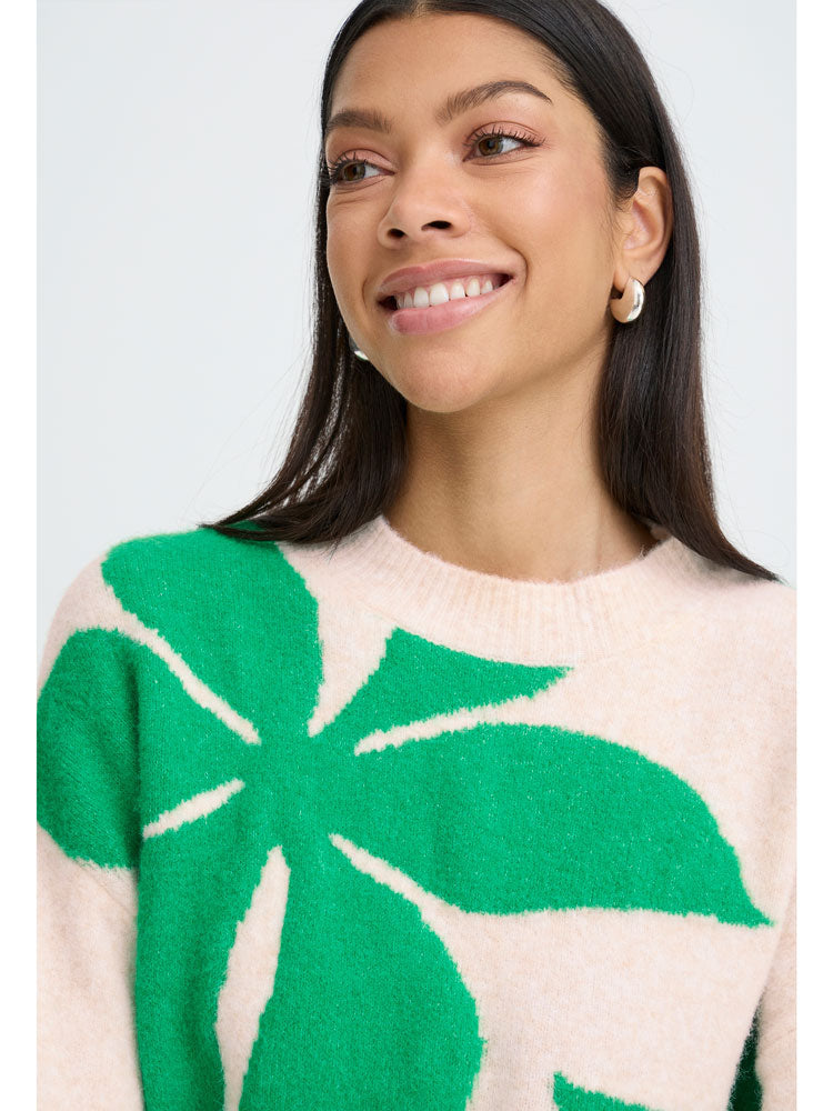 BYOUNG BYomea Flower jumper Green