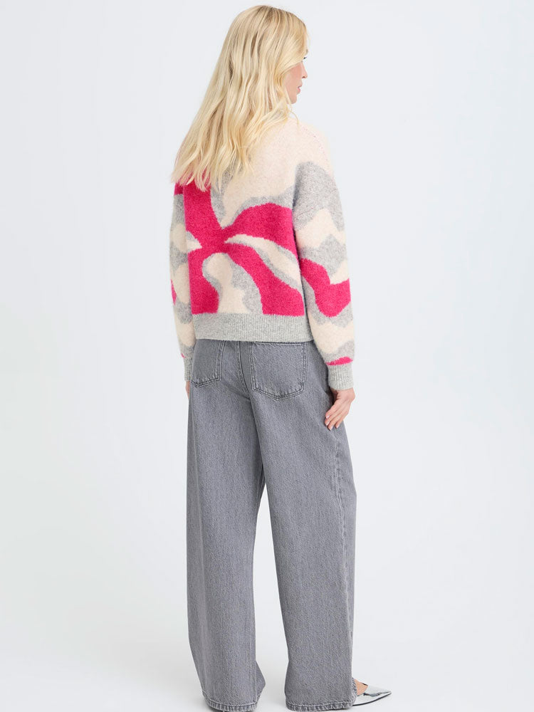 BYOUNG BYomea Abstract jumper pink