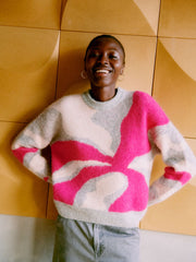 BYOUNG BYomea Abstract jumper pink