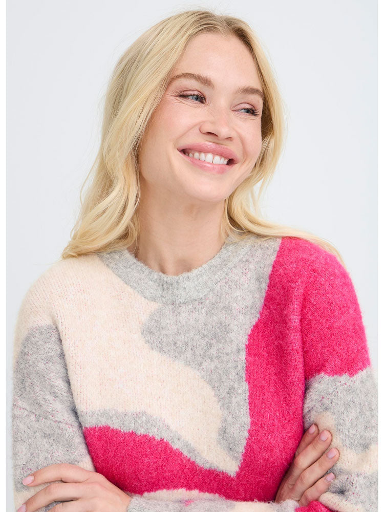 BYOUNG BYomea Abstract jumper pink