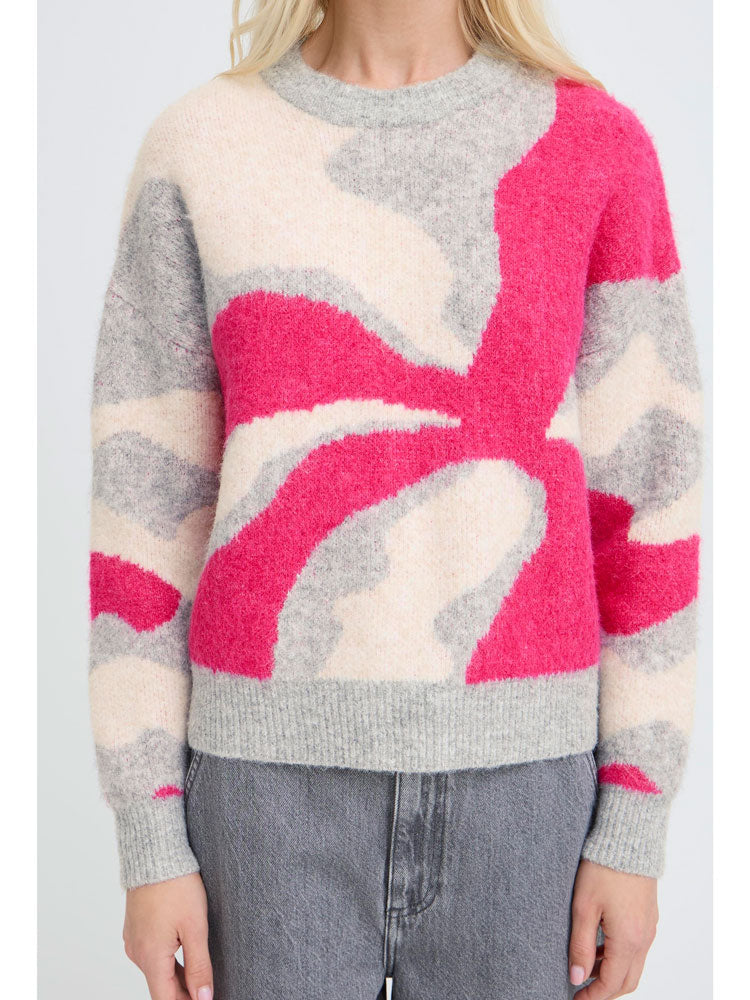 BYOUNG BYomea Abstract jumper pink