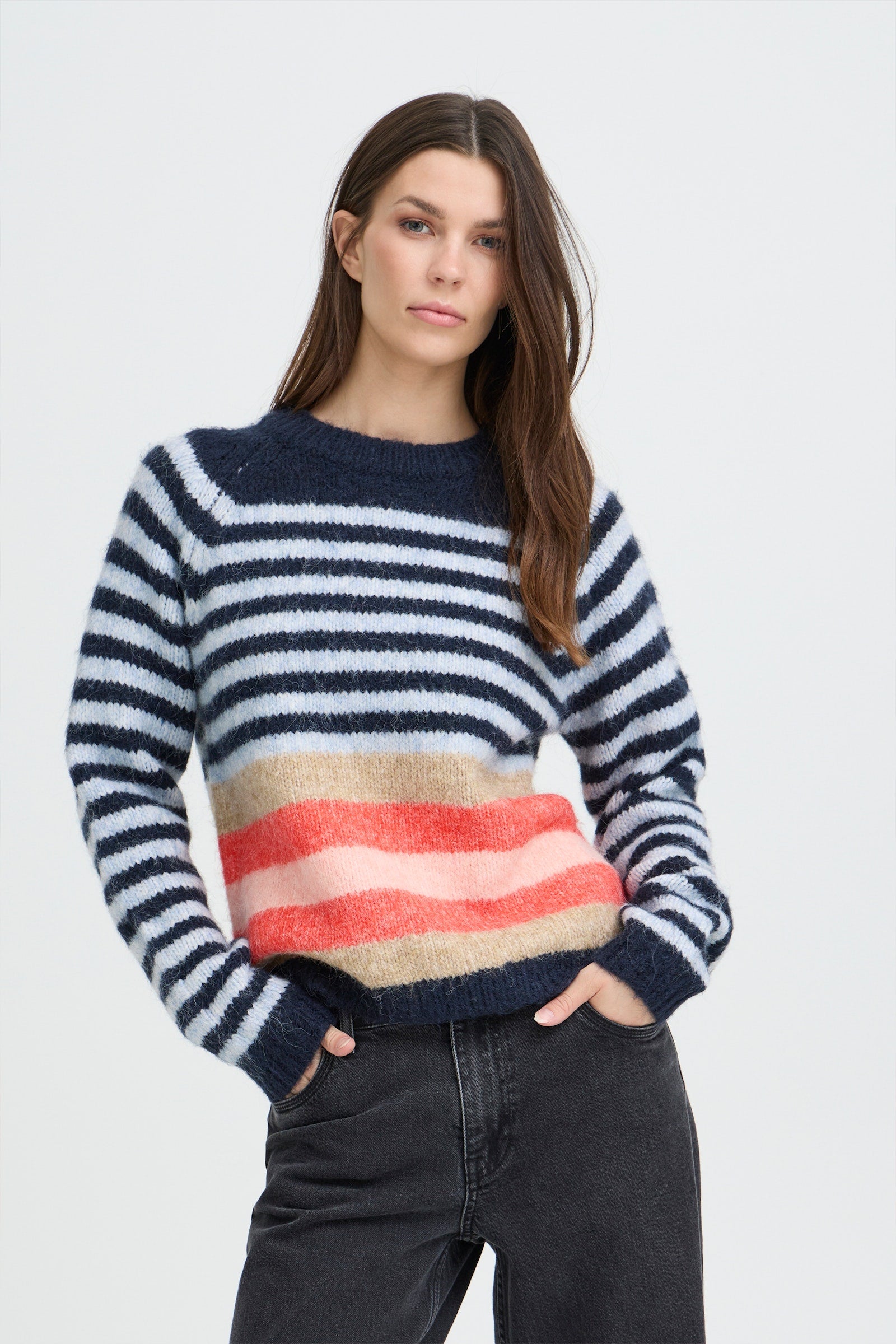 Pulz PZabena striped pullover