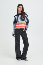 Pulz PZabena striped pullover