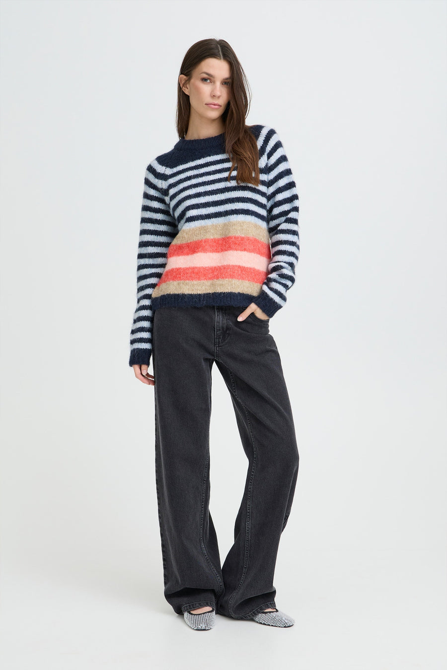 Pulz PZabena striped pullover