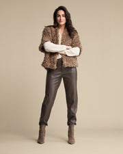 Red Button SRB5079 Caitlina faux leather high rise mud trousers