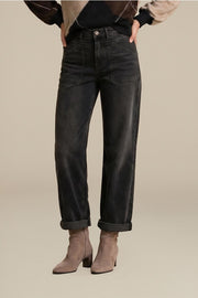 Red Button SRB5174 Casey overdye brown tinted high rise jeans