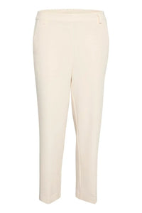 Kaffe Kasakura Hw Cropped Pants White