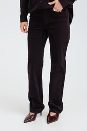 Pulz PZsally hw pant straight chocolate
